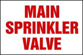 MAIN SPRINKLER VALVE