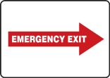 EMERGENCY EXIT (RIGHT ARROW)