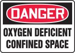 OXYGEN DEFICIENT CONFINED SPACE
