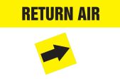 Pipe Marker, Legend: RETURN AIR