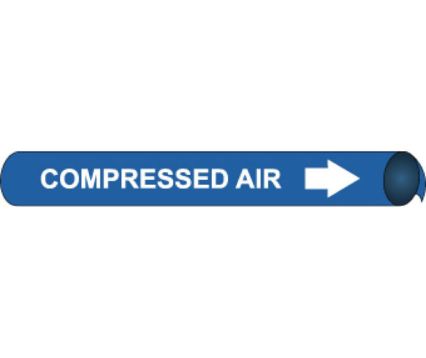 COMPRESSED AIR PRECOILED/STRAP-ON PIPE MARKER