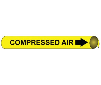 COMPRESSED AIR PRECOILED/STRAP-ON PIPE MARKER