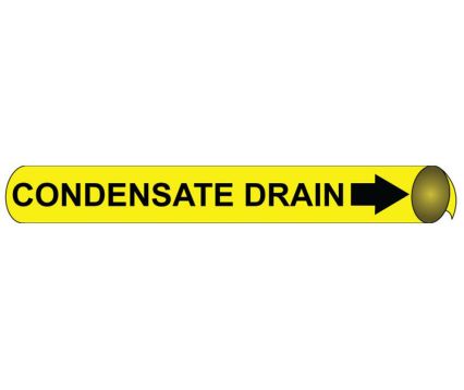 CONDENSATE DRAIN PRECOILED/STRAP-ON PIPE MARKER