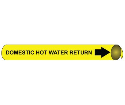 DOMESTIC COLD WATER SUPPLY PRECOILED/STRAP-ON PIPE MARKER