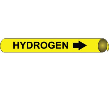 HYDROGEN PRECOILED/STRAP-ON PIPE MARKER