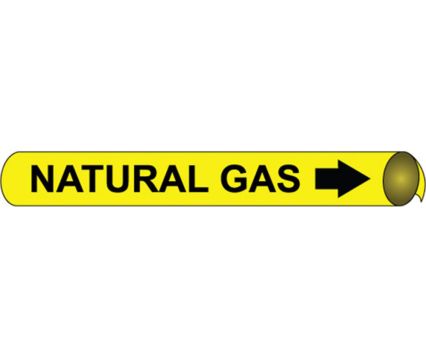 NATURAL GAS PRECOILED/STRAP-ON PIPE MARKER