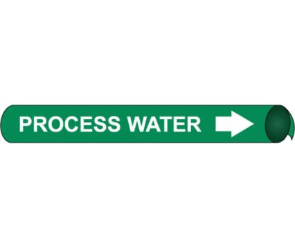 PROCESS WATER PRECOILED/STRAP-ON PIPE MARKER