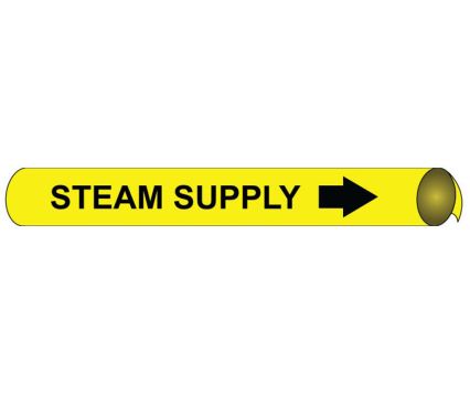 STEAM SUPPLY PRECOILED/STRAP-ON PIPE MARKER