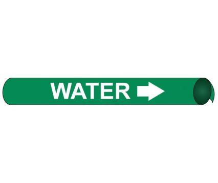 WATER PRECOILED/STRAP-ON PIPE MARKER