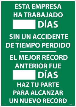 SPANISH WRITE ON SCOREBOARD THIS COMPANY