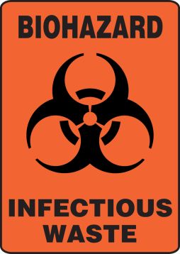 BIOHAZARD INFECTIOUS WASTE (W/GRAPHIC)