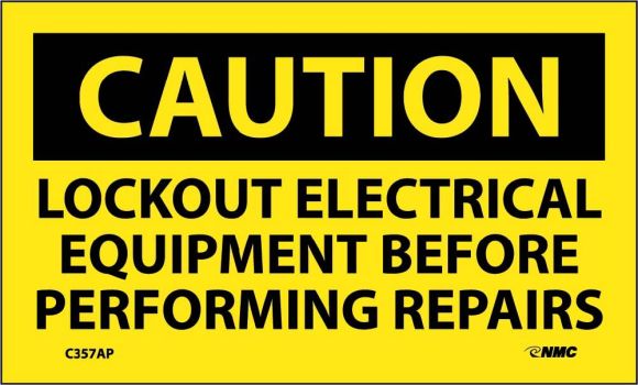 LOCKOUT ELECTRICAL EQUIPMENT BEFORE PERF LABEL