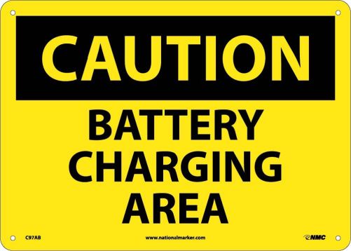 BATTERY CHARGING AREA SIGN