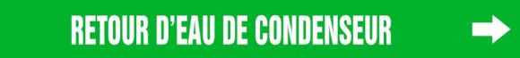 Pipe Marker, Legend: RETOUR D'EAU DE CONDENSEUR