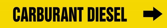 Pipe Marker, Legend: CARBURANT DIESEL