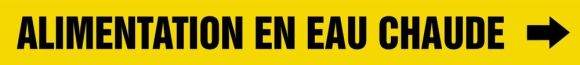 Pipe Marker, Legend: ALIMENTATION EN EAU
