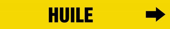 Pipe Marker, Legend: HUILE