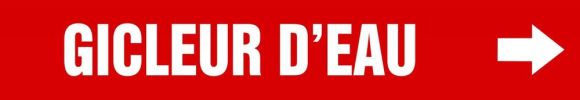 Pipe Marker, Legend: GICLEUR D'EAU