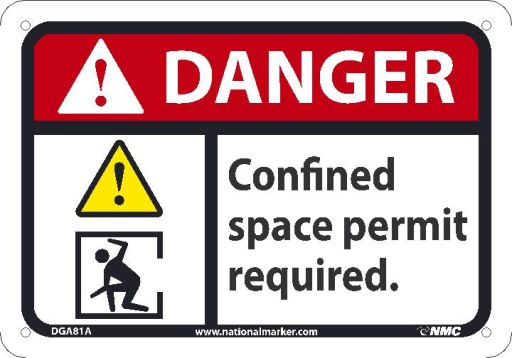 DANGER CONFINED SPACE PERMIT REQUIRED