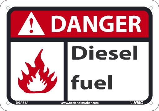 DANGER, DIESEL FUEL