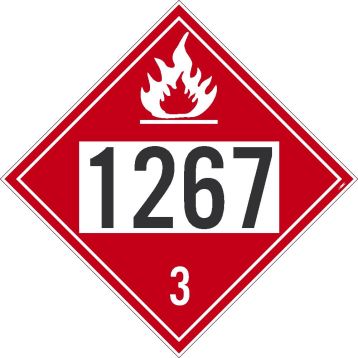 1267 3 DOT PLACARD SIGN