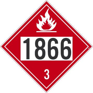 1866 3 DOT PLACARD SIGN