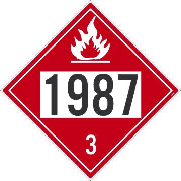 1987 3DOT PLACARD SIGN