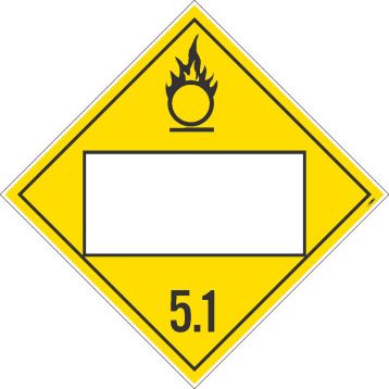 5.1 BLANK PLACARD SIGN