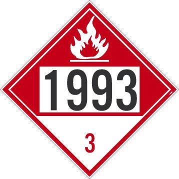 FOUR DIGIT 1993 PLACARD