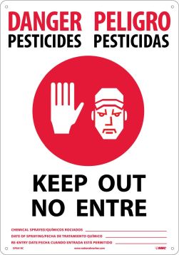 DANGER PESTICIDE PELIGRO KEEP OUT NO EN