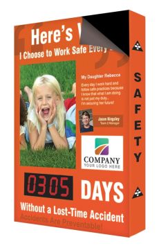 Custom Changeable Faces for Magnetic Digi-Day® Electronic Scoreboards