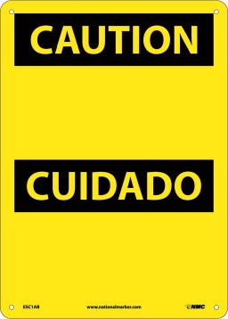 CAUTION SIGN - BILINGUAL