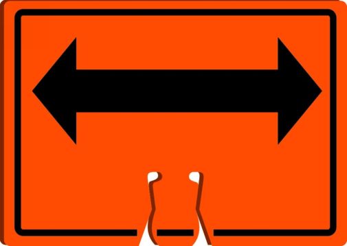 Traffic Sign, Legend: (DOUBLE ARROW)
