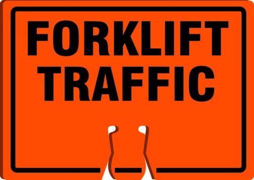 Traffic Sign, Legend: FORKLIFT TRAFFIC
