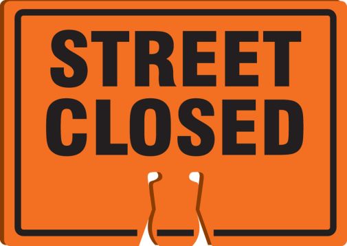 Plant & Facility, Legend: STREET CLOSED