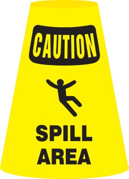 Plant & Facility, Header: CAUTION, Legend: CAUTION SPILL AREA