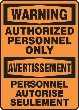 WARNING AUTHORIZED PERSONNEL ONLY