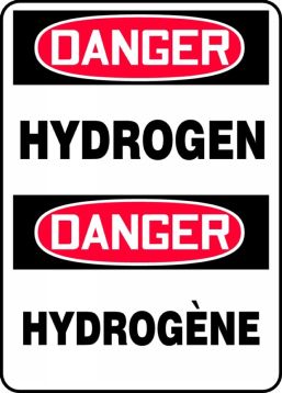 DANGER HYDROGEN (BILINGUAL FRENCH)