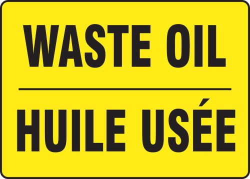 WASTE OIL (BILINGUAL FRENCH - HUILE ASÉE)