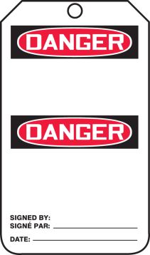DANGER BLANK HEADER (BILINGUAL FRENCH - DANGER)