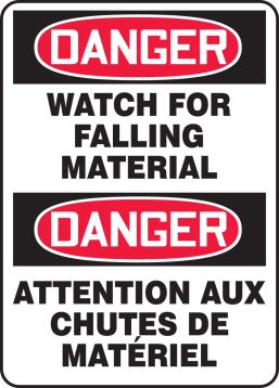 DANGER WATCH FOR FALLING MATERIAL
