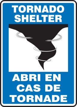 TORNADO SHELTER (BILINGUAL FRENCH - ABRI EN CAS DE TORNADE)