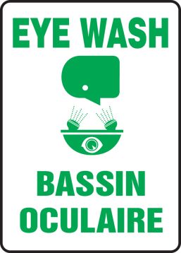EYEWASH (BILINGUAL - FRENCH) BASSIN OCULAIRE
