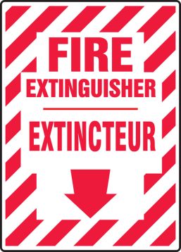 FIRE EXTINGUISHER (BILINGUAL FRENCH - EXTINCTEUR)