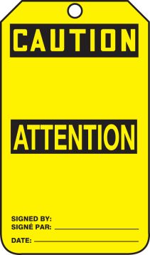 CAUTION BLANK HEADER (BILINGUAL FRENCH - ATTENTION)