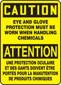BILINGUAL FRENCH SIGN – PERSONAL PROTECTION