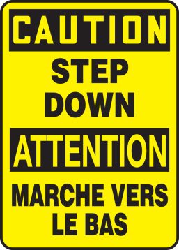 CAUTION STEP DOWN