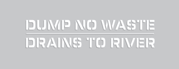 Dump No Waste Drains To River