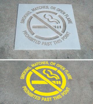 Custom Floor Marking Stencils