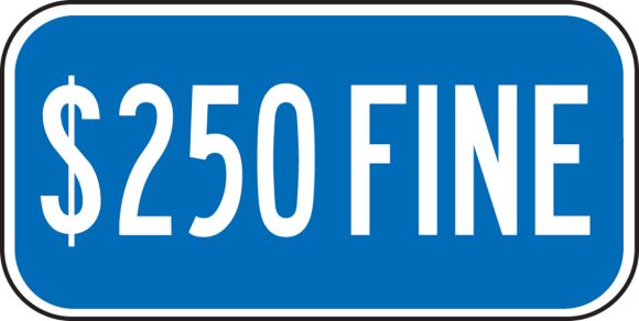 $250 FINE